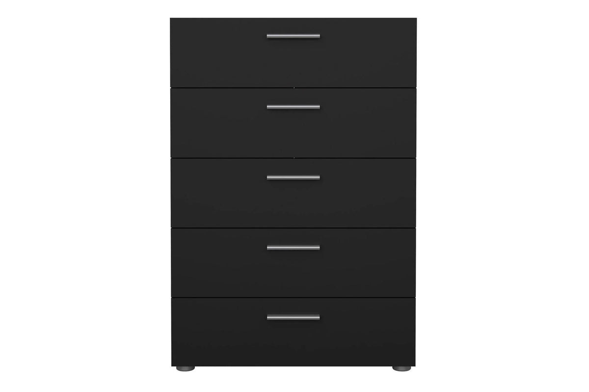 Pepe Chest Of 5 Drawers In Black