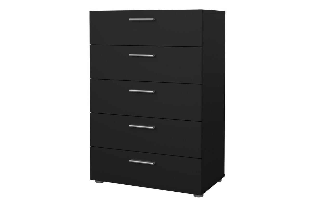 Pepe Chest Of 5 Drawers In Black