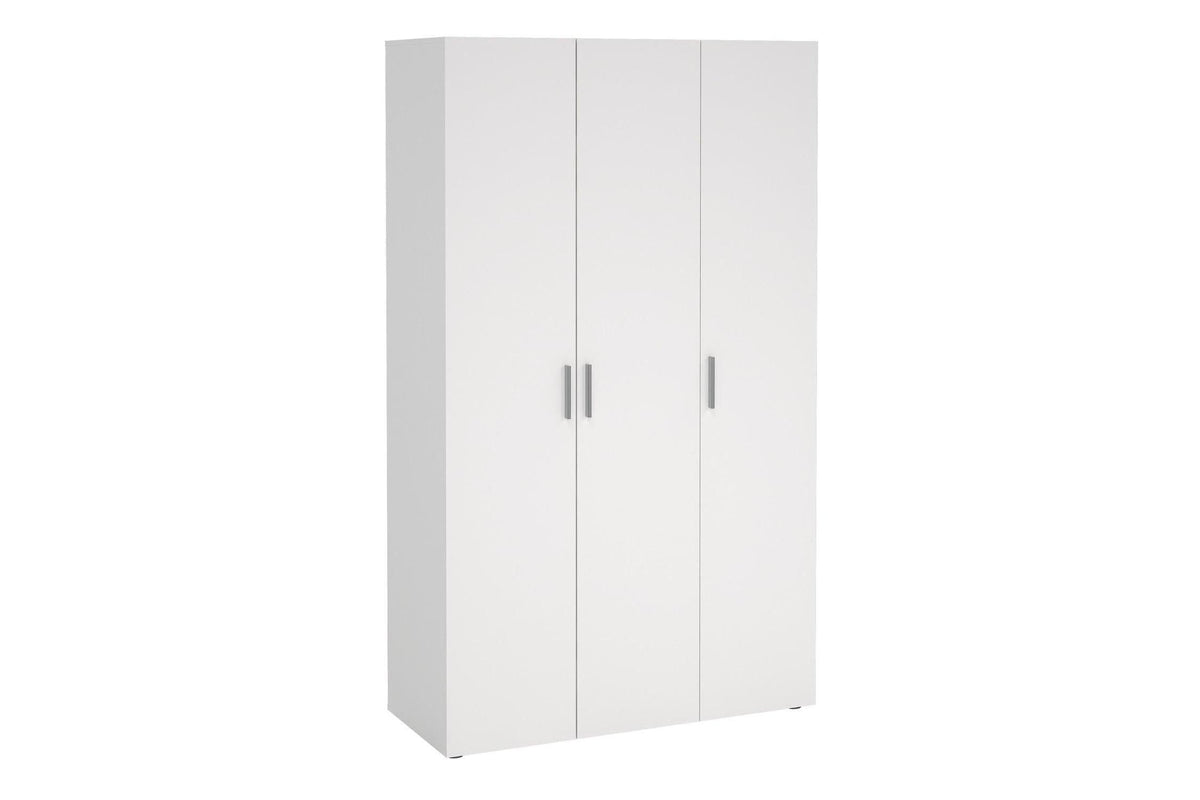 Pepe Wardrobe With 3 Doors In White