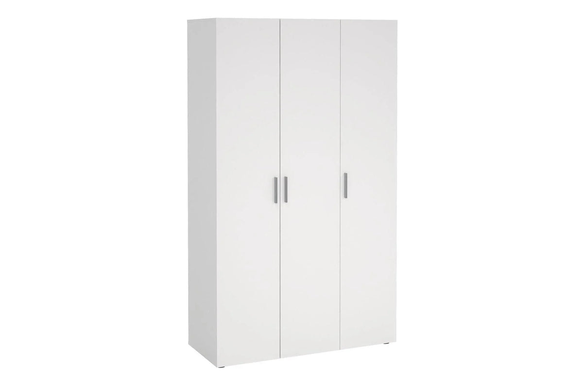 Pepe Wardrobe With 3 Doors In White