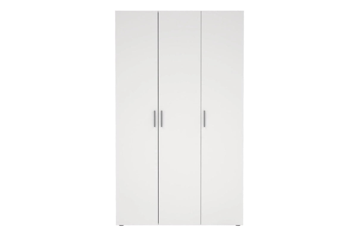 Pepe Wardrobe With 3 Doors In White