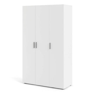 Pepe Wardrobe with 3 Doors in White - Msofas LTD