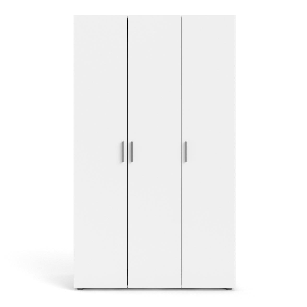 Pepe Wardrobe with 3 Doors in White