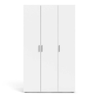 Pepe Wardrobe with 3 Doors in White - Msofas LTD