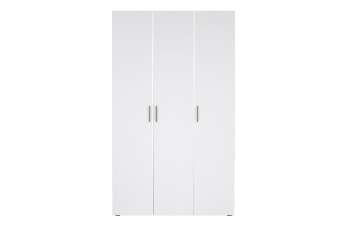 Pepe Wardrobe With 3 Doors In Oak With White High Gloss