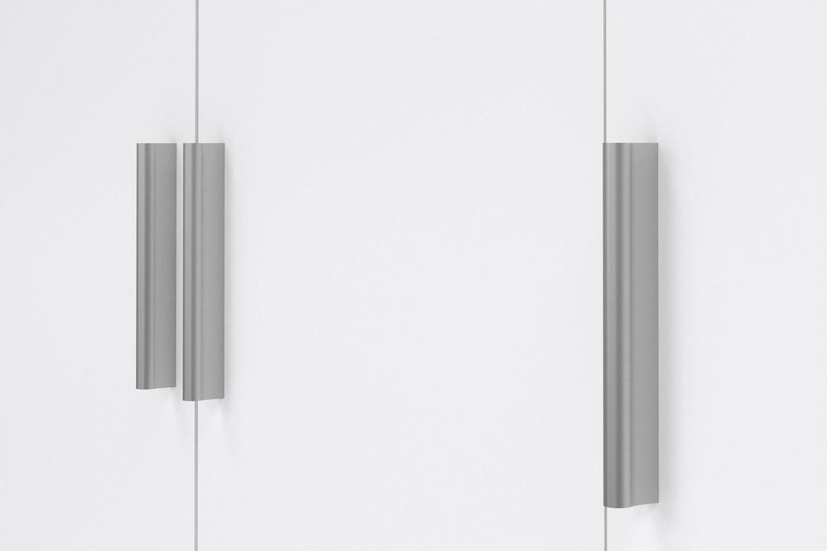 Pepe Wardrobe With 3 Doors In Oak With White High Gloss