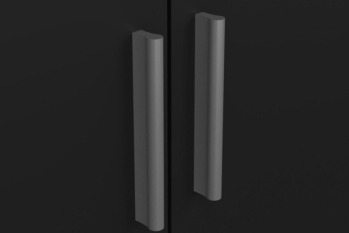 Pepe Wardrobe With 3 Doors In Black