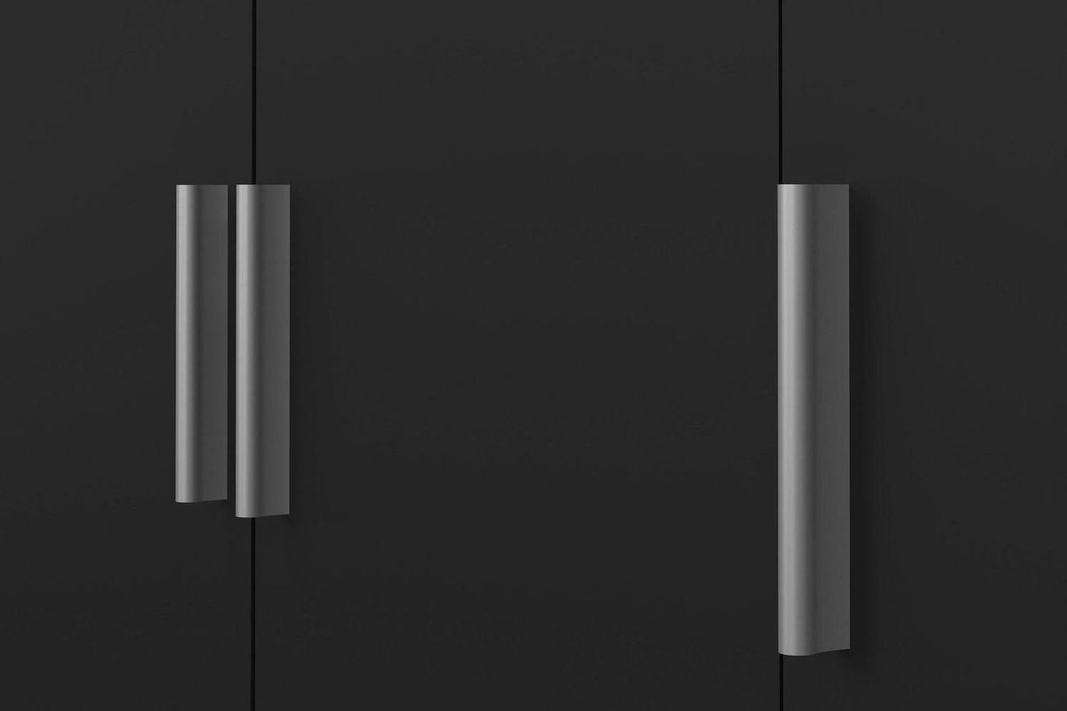 Pepe Wardrobe With 3 Doors In Black