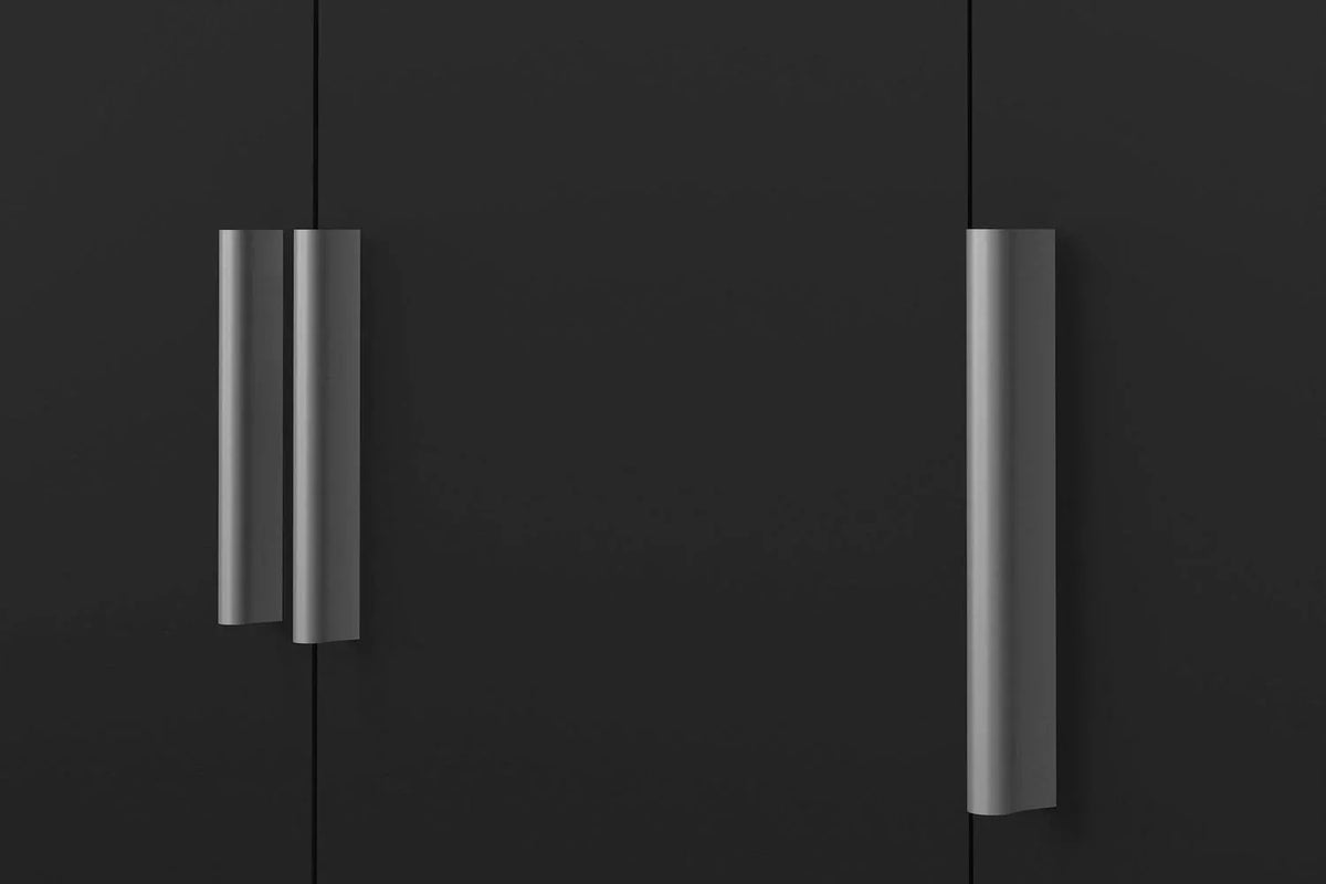 Pepe Wardrobe With 3 Doors In Black