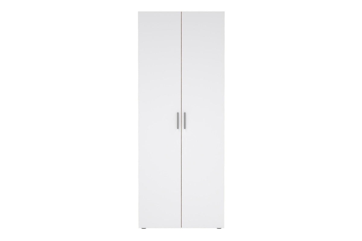 Pepe Wardrobe With 2 Doors In Oak With White High Gloss