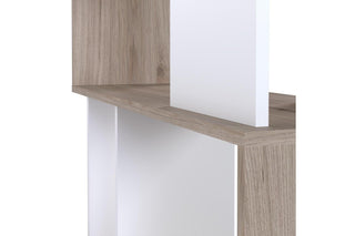 Maze Open Bookcase 4 Shelves In Jackson Hickory Oak And White