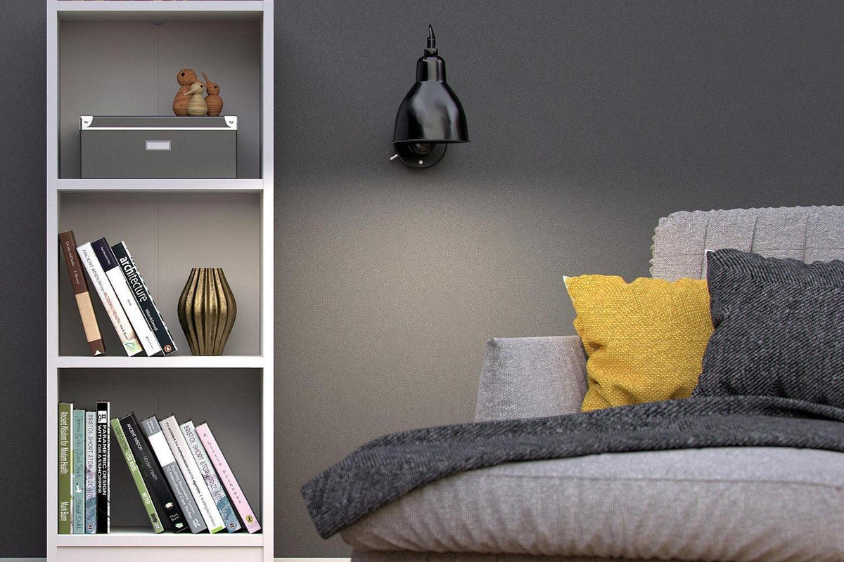 Basic Low Narrow 2 Shelf Bookcase in White