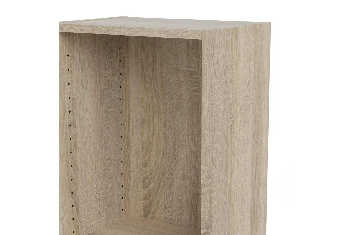 Basic Tall Narrow 4 Shelf Bookcase in Oak