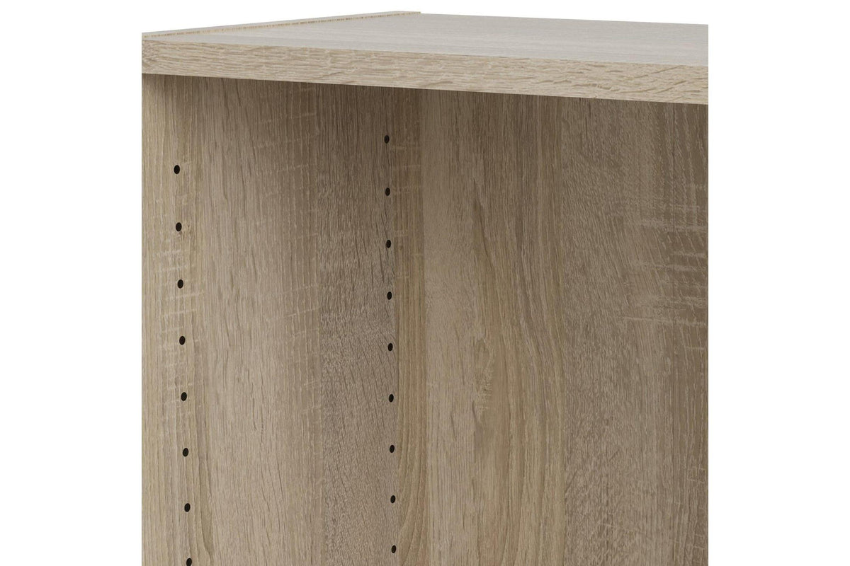 Basic Tall Wide 4 Shelf Bookcase in Oak