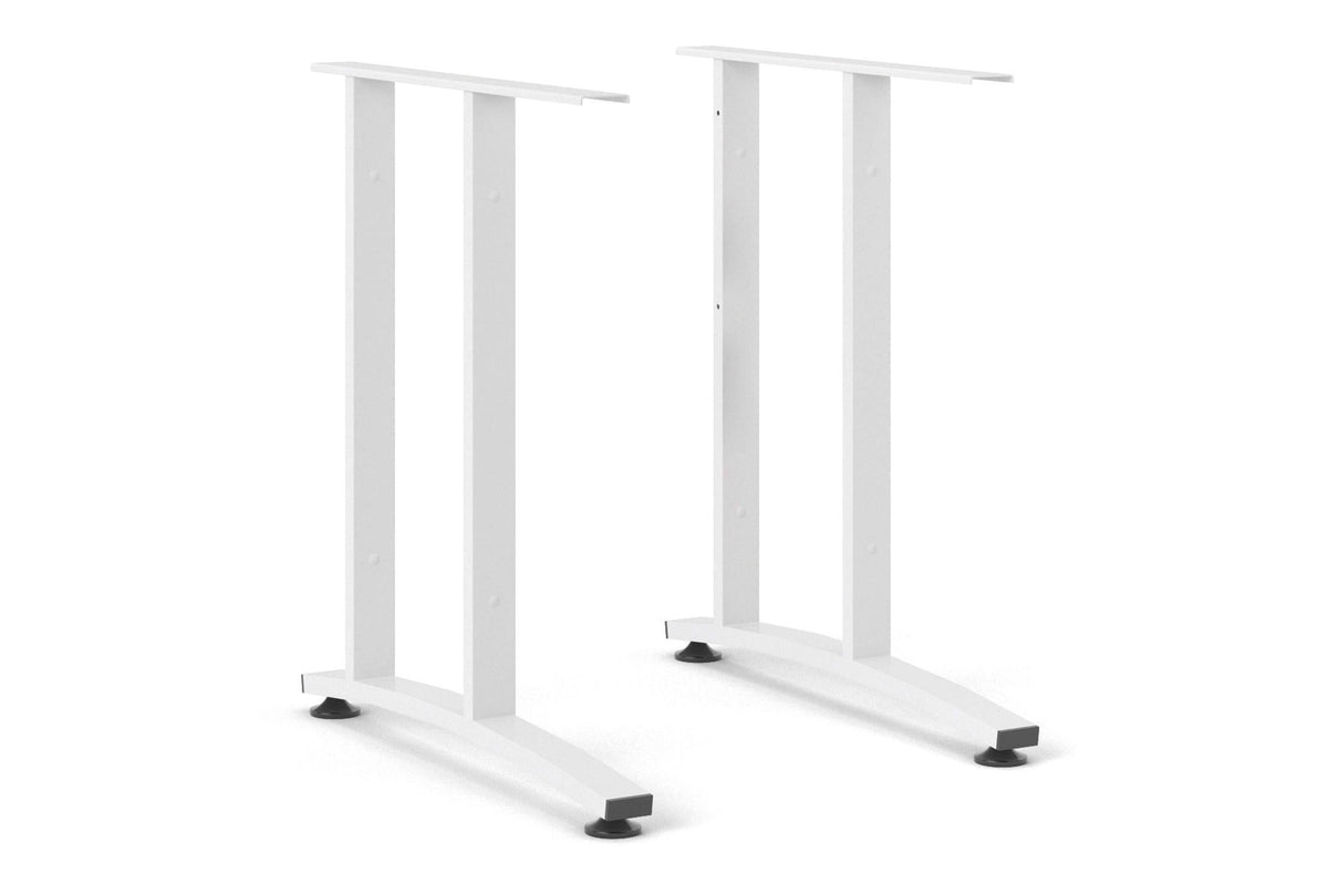 Prima Desk 150cm In White With White Legs