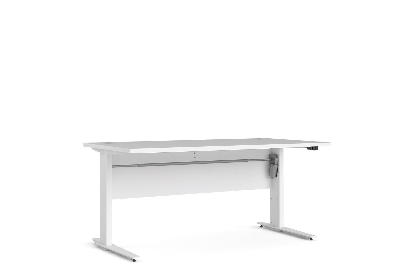 Prima Desk 150cm in White with Height Adjustable Electric Legs (White)