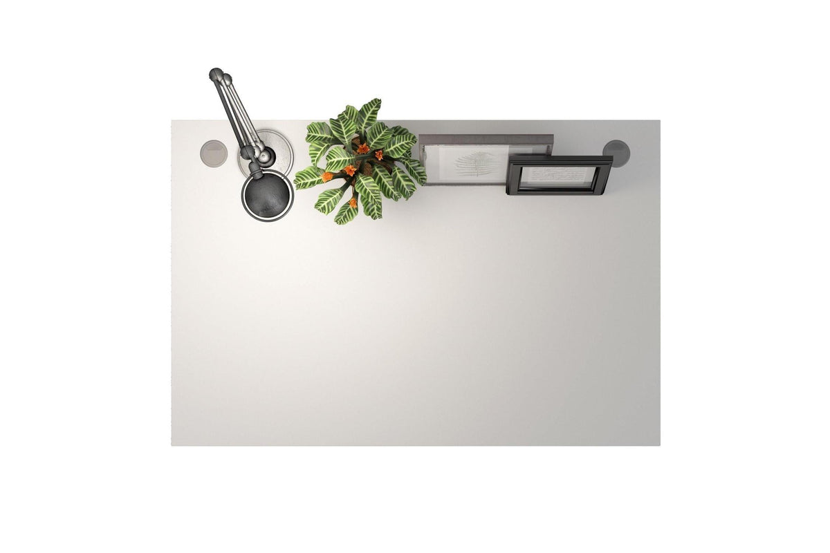 Prima Desk 120cm In White With White Legs