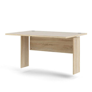 Prima Desk 120 cm in Oak with Silver Grey Steel Legs - Msofas LTD