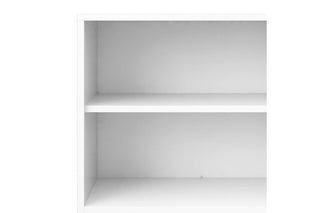 Prima Bookcase 2 Shelves With 2 Drawers 2 Doors In White