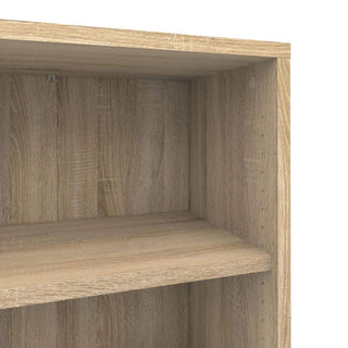 Prima Bookcase 1 Shelf with 2 Drawers + 2 File Drawers in Oak - Msofas LTD