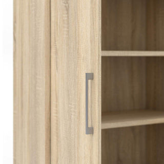 Prima Bookcase 3 Shelves with 2 Doors in Oak - Msofas LTD