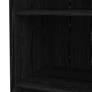 Prima Bookcase 4 Shelves in Black Woodgrain - Msofas LTD