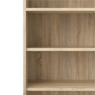 Prima Bookcase 3 Shelves with 2 Drawers and 2 Doors in Oak - Msofas LTD