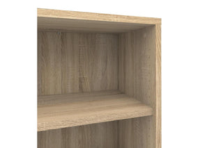 Prima Bookcase 3 Shelves With 2 Drawers 2 Doors In Oak