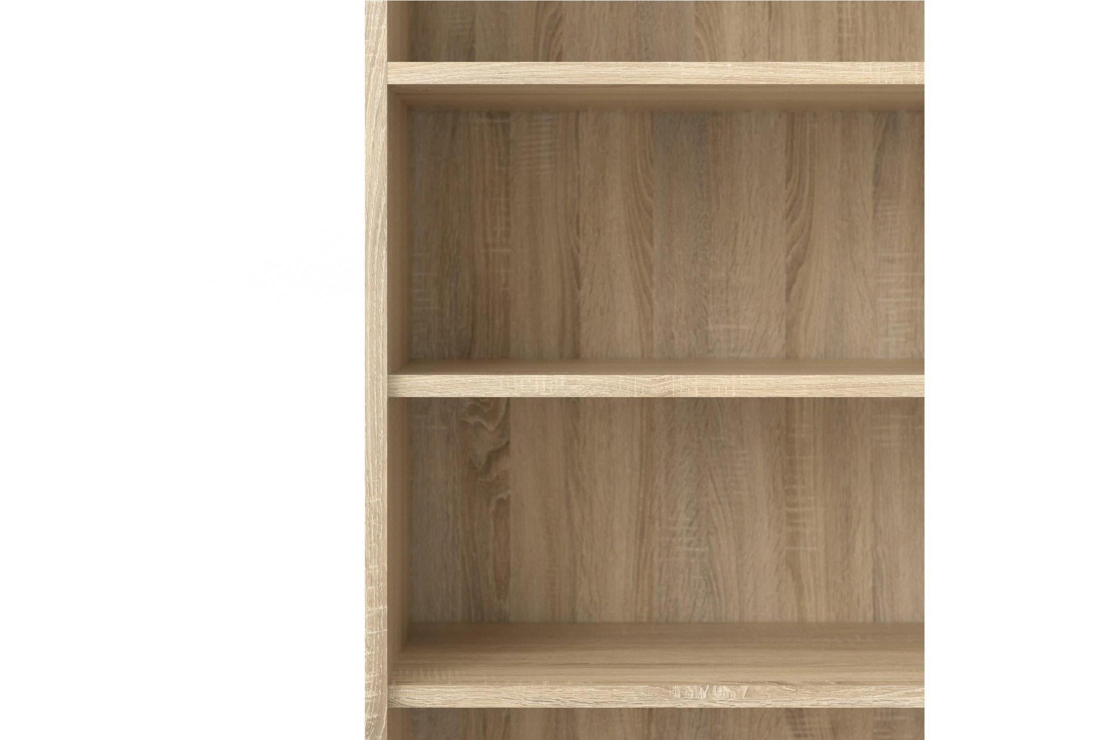 Prima Bookcase 3 Shelves With 2 Drawers 2 Doors In Oak