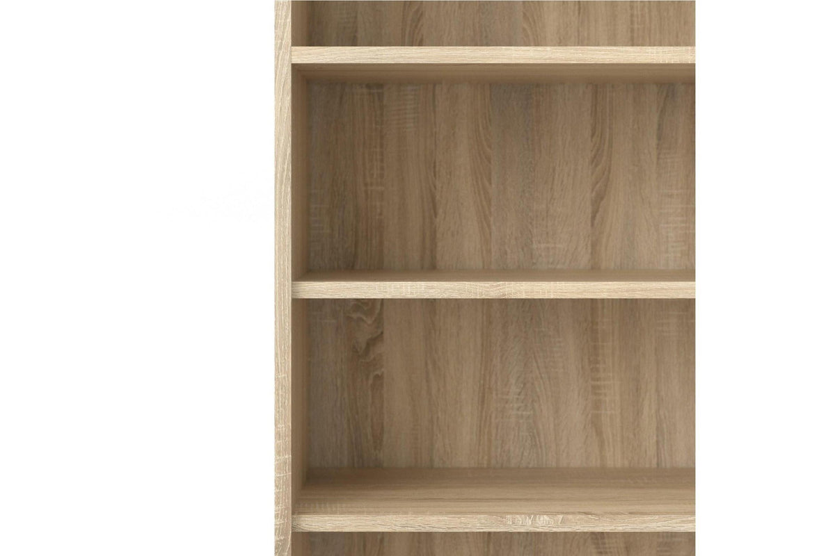 Prima Bookcase 3 Shelves With 2 Drawers 2 Doors In Oak