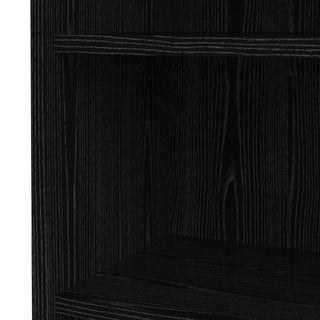 Prima Bookcase 2 Shelves With 2 Drawers + 2 File Drawers In Black Woodgrain - Msofas LTD