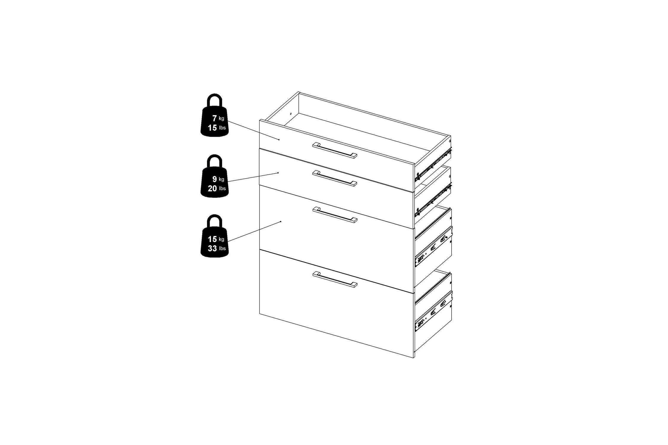 Prima Bookcase 2 Shelves With 2 Drawers 2 File Drawers In Oak