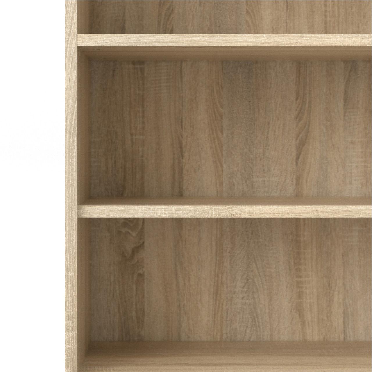 Prima Bookcase 4 Shelves with 2 Doors in Oak