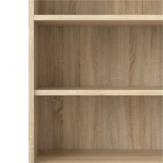 Prima Bookcase 4 Shelves with 2 Doors in Oak - Msofas LTD