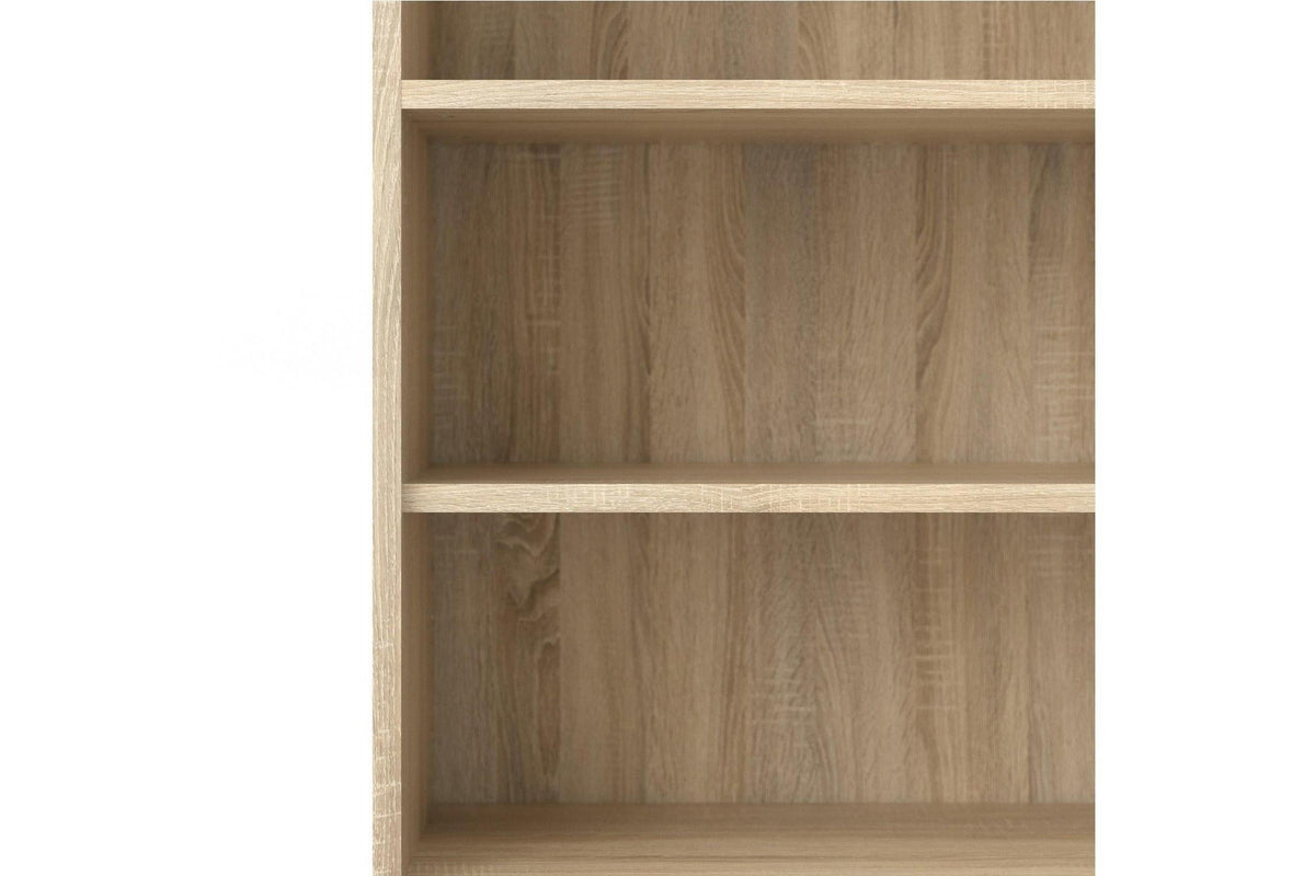 Prima Bookcase 4 Shelves With 2 Doors In Oak