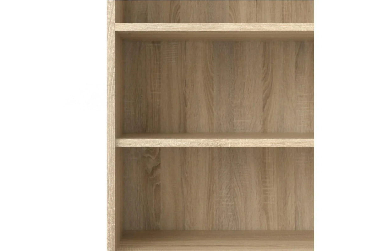 Prima Bookcase 4 Shelves With 2 Doors In Oak