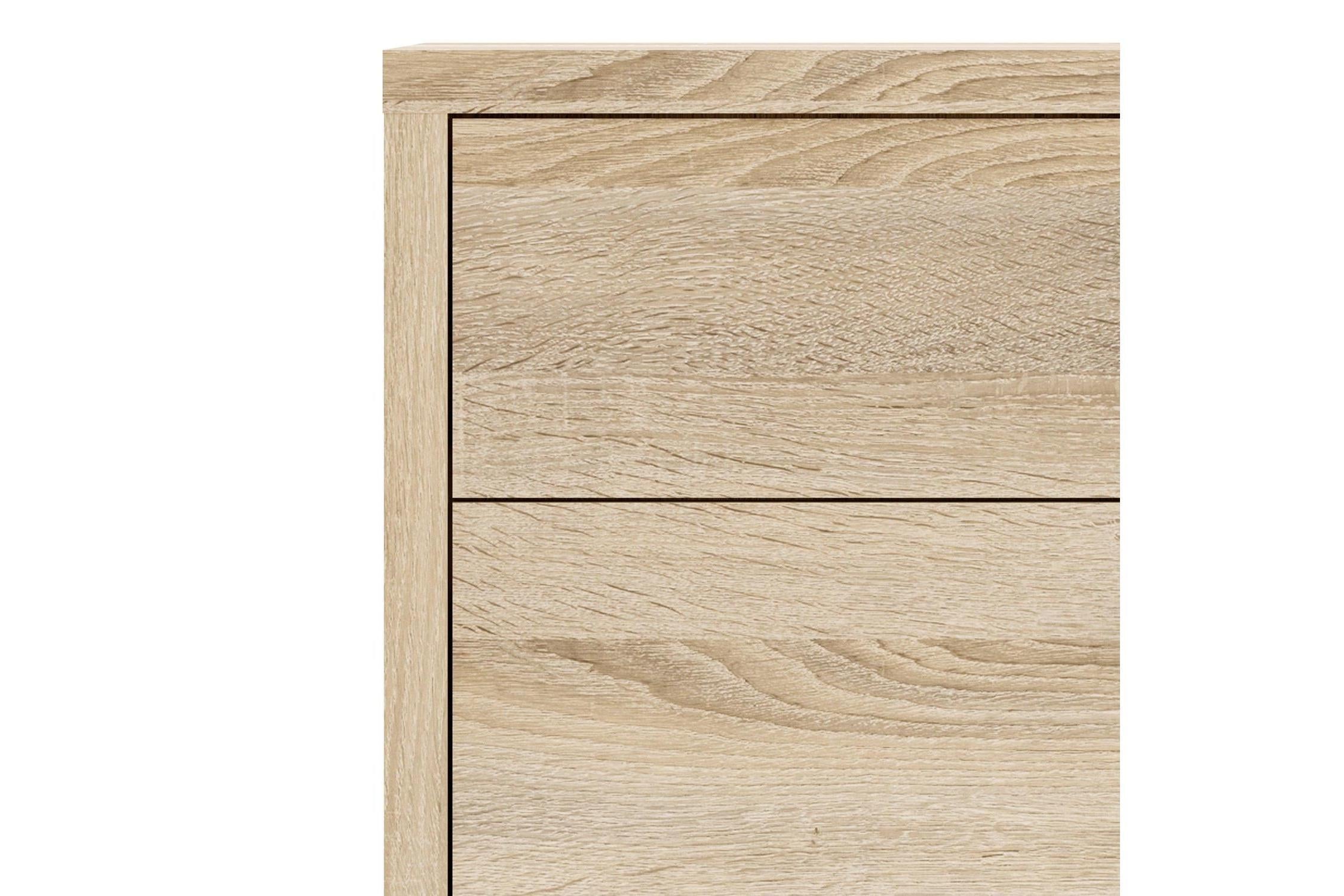 Prima Bookcase 1 Shelf with 2 Drawers and Doors in Oak