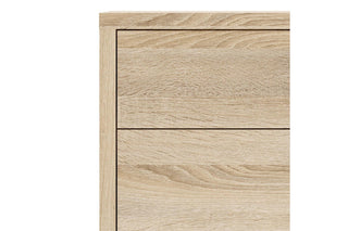 Prima Bookcase 1 Shelf with 2 Drawers and Doors in Oak