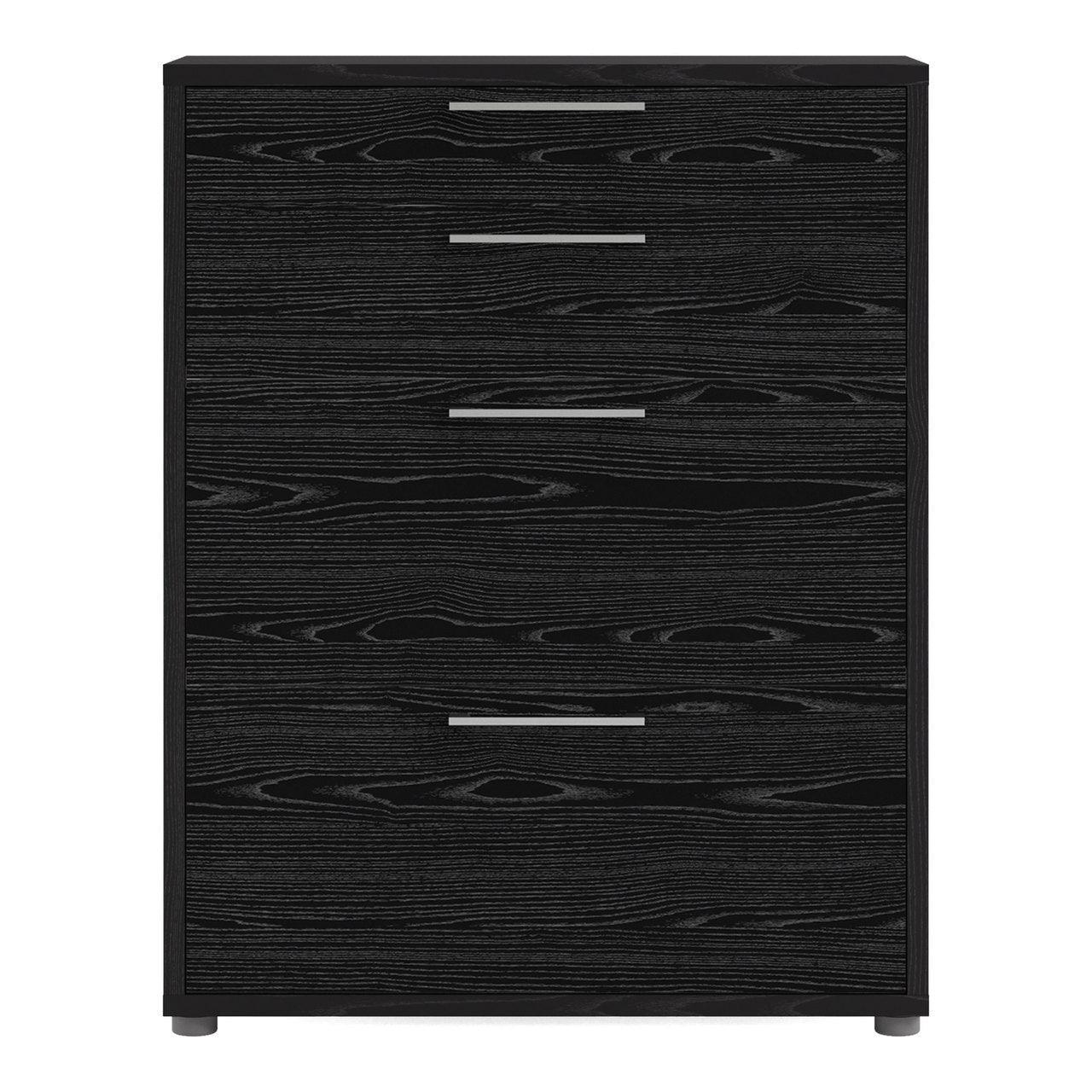 Prima Office Storage With 2 Drawers In Black Woodgrain