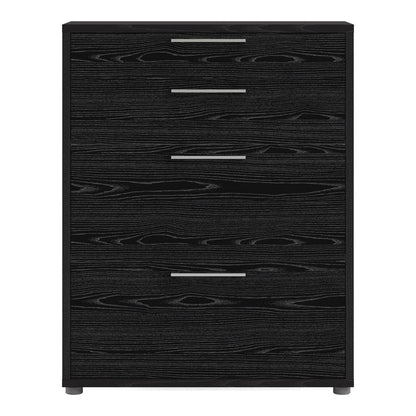 Prima Office Storage With 2 Drawers In Black Woodgrain