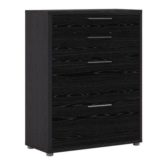 Prima Office Storage With 2 Drawers In Black Woodgrain