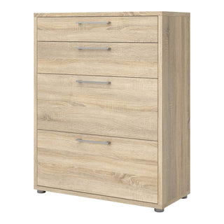 Prima Office Storage With 2 Drawers + 2 File Drawers In Oak - Msofas LTD