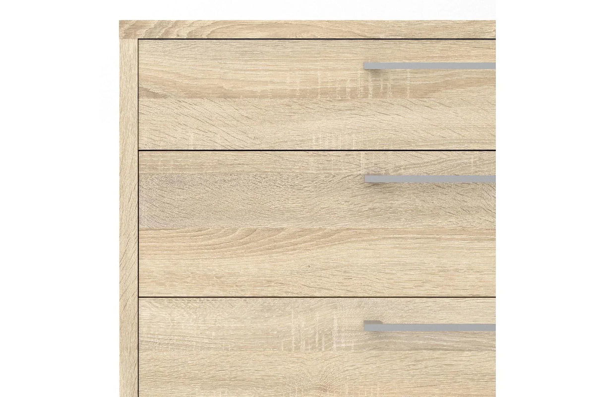 Prima Office Chest of 2 Drawers and 2 File Drawers in Oak