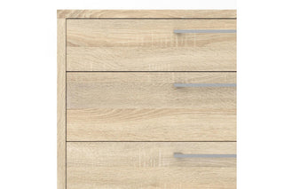 Prima Office Chest of 2 Drawers and 2 File Drawers in Oak