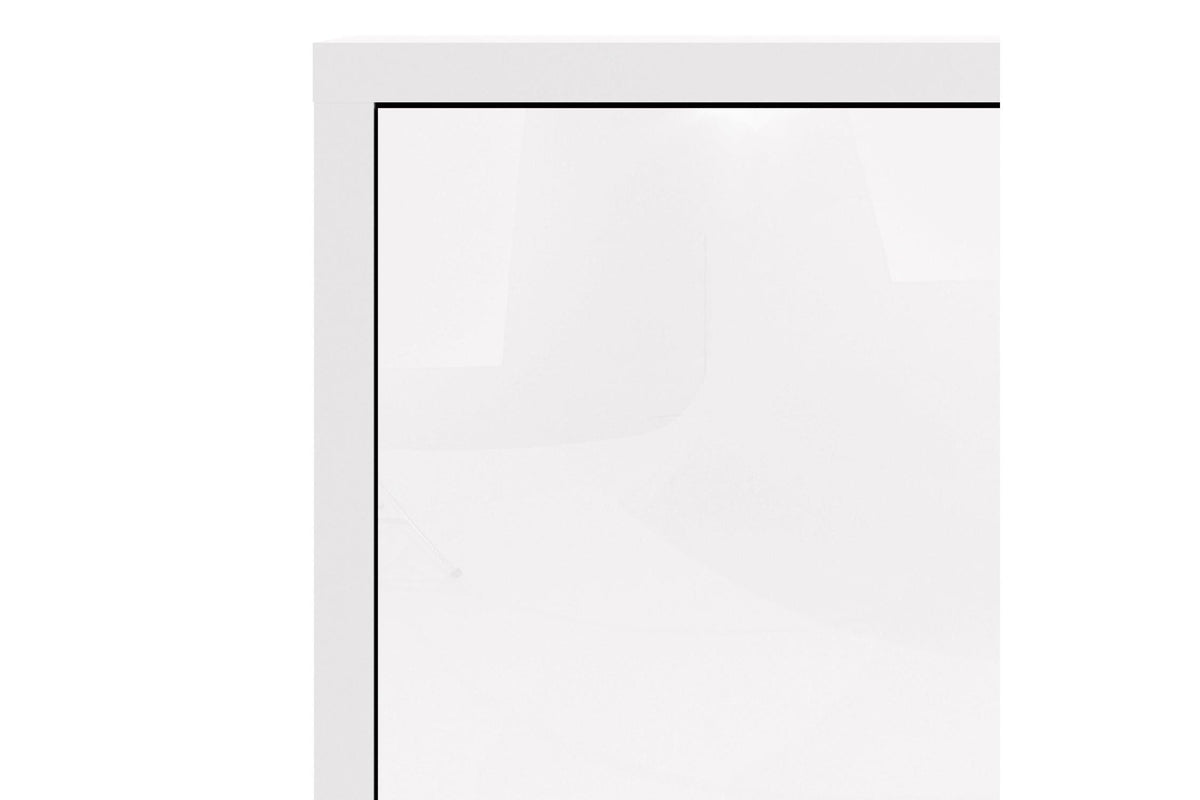 Prima Bookcase 2 Shelves With 2 Doors In White