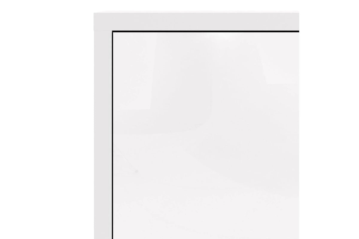 Prima Bookcase 2 Shelves With 2 Doors In White