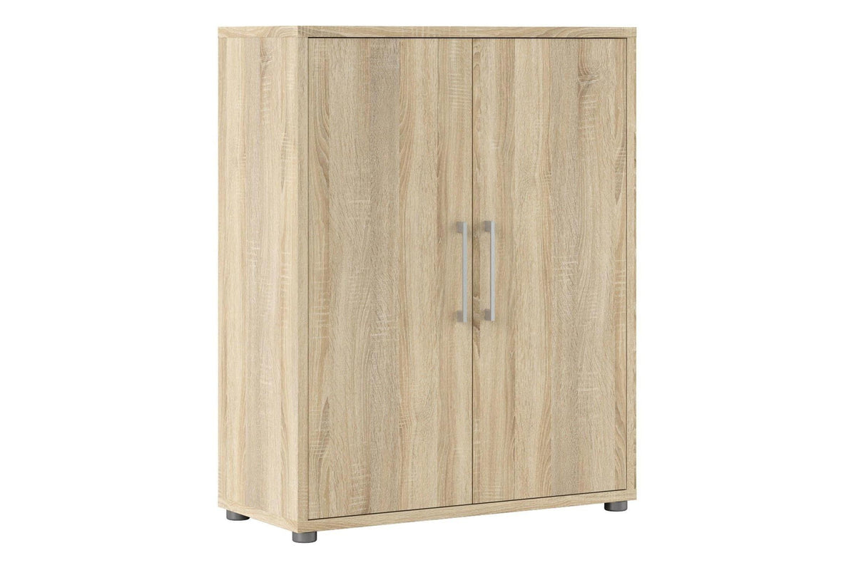 Prima Bookcase 2 Shelves With 2 Doors In Oak