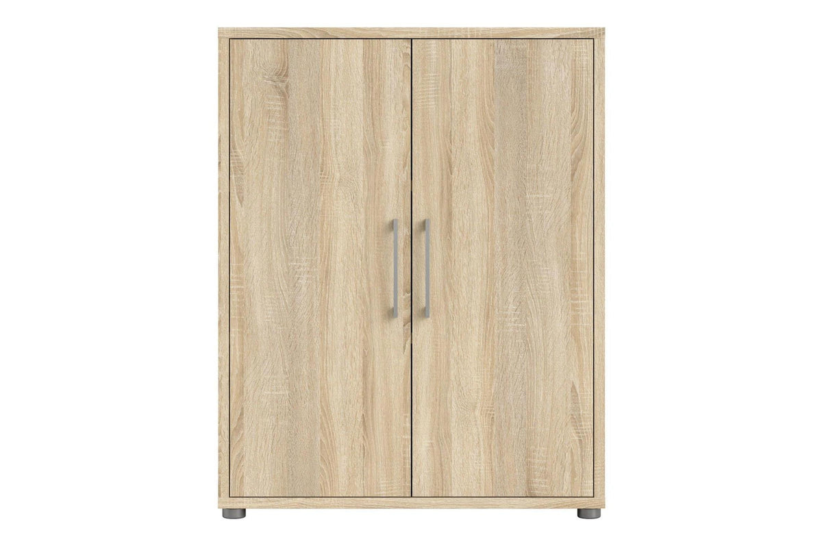 Prima Bookcase 2 Shelves With 2 Doors In Oak
