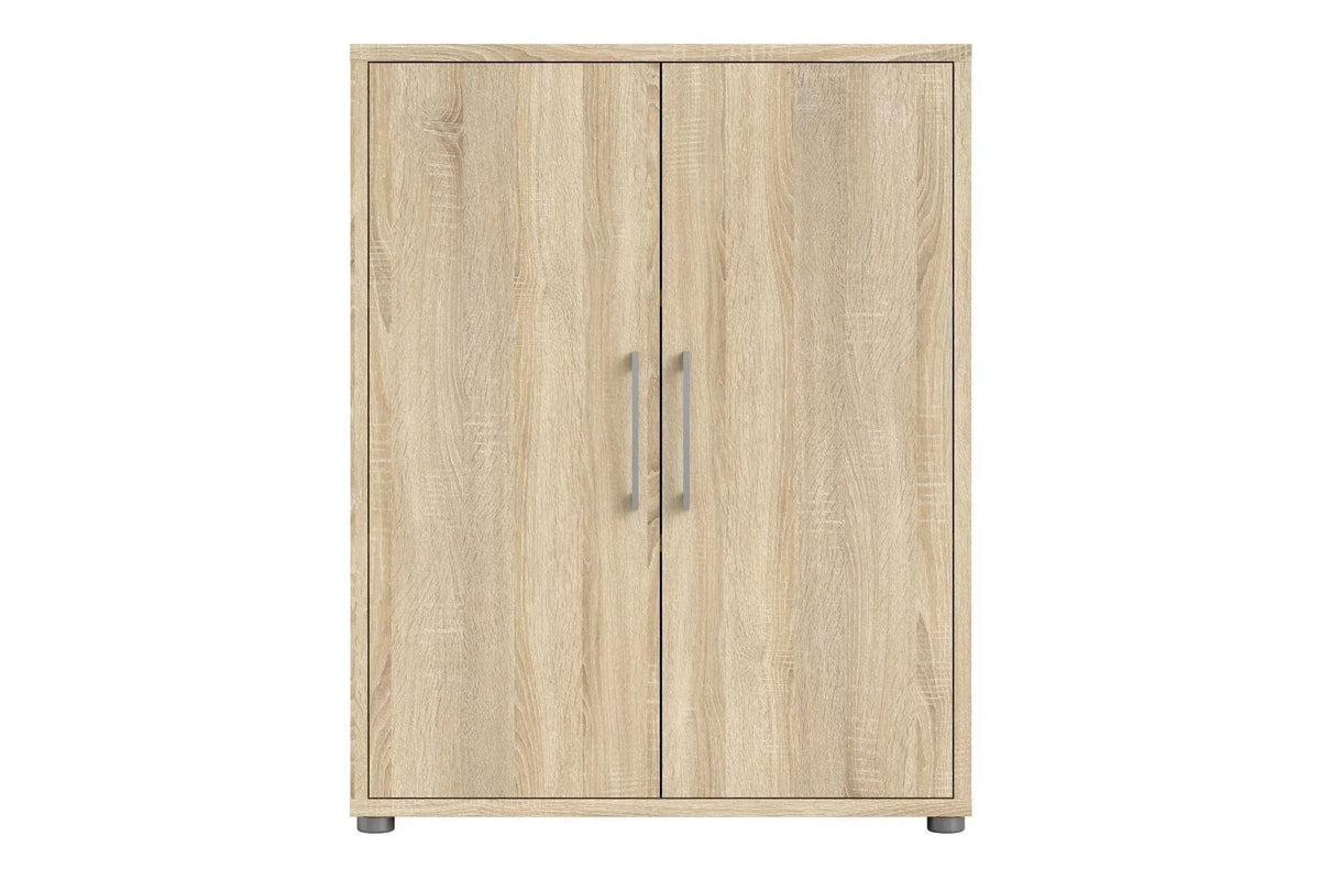 Prima Bookcase 2 Shelves With 2 Doors In Oak