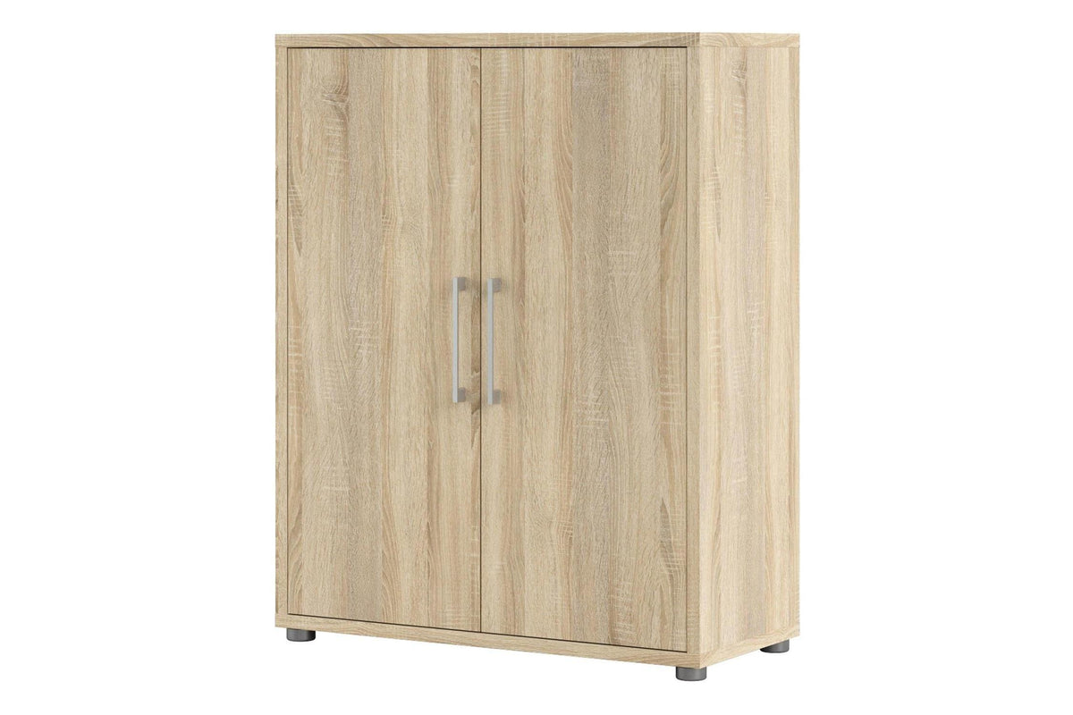 Prima Bookcase 2 Shelves With 2 Doors In Oak